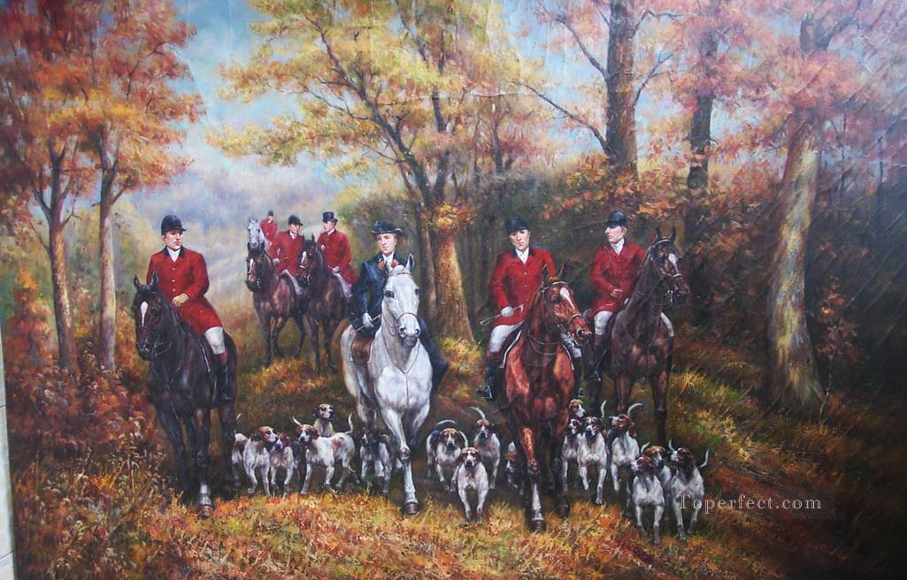 Gdr004 classical hunting Oil Paintings